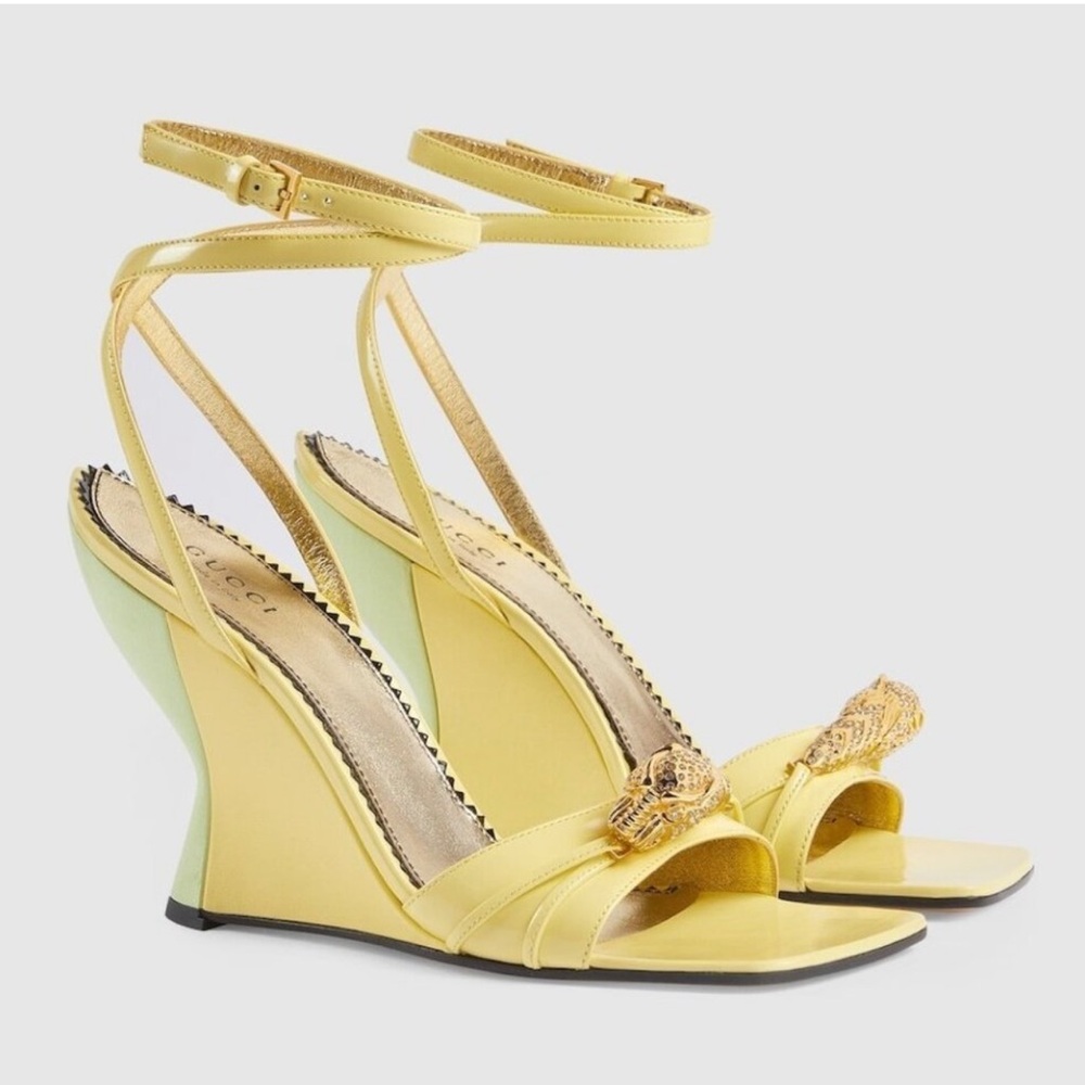 Gucci Lemon Wedge Heels